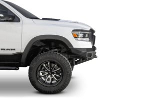 Ram Rebel 1500 Bumper - Front - Addictive Desert Designs - Stealth Fighter - Hammer Black with Satin Black panels - `19-`27